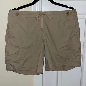 JCREW khaki shorts.